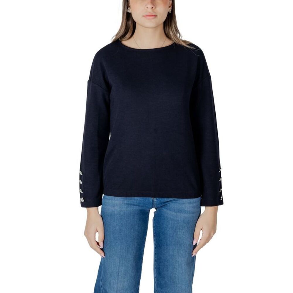 Street One Blue Polyester Women's Sweatshirt